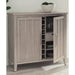 Modus Camden Two Door Two Drawer Bar Cabinet with Stemware Rack and Wine Rack in Chai Image 3