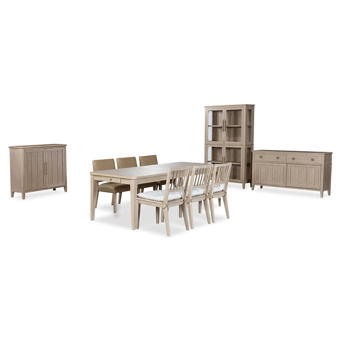 Modus Camden Two Door Two Drawer Bar Cabinet with Stemware Rack and Wine Rack in Chai Image 9