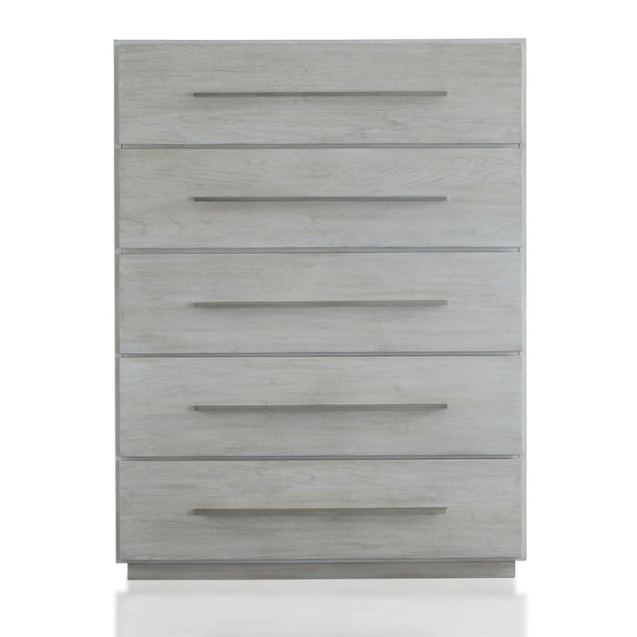 Modus Destination Five Drawer Chest in Cotton GreyImage 3