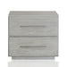 Modus Destination Two Drawer Nightstand in Cotton GreyImage 3