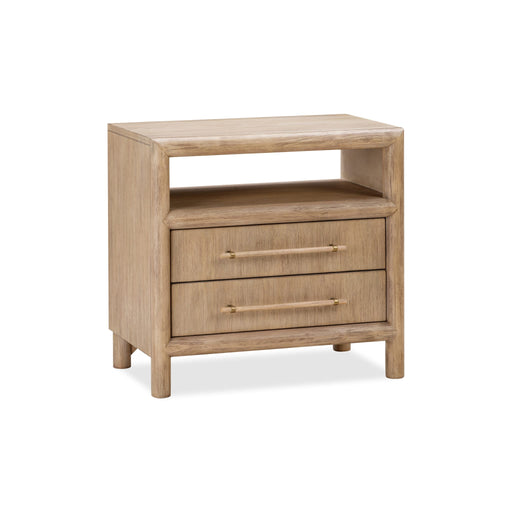 Modus Dorsey Two Drawer USB-charging Nightstand in GranolaImage 1