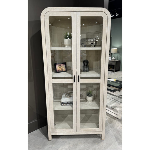 Modus Drake Glass Door Wooden Bookcase in SugarMain Image