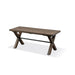 Modus Dubois Reclaimed Wood and Metal Dining Bench in Rodeo Brown and BlackImage 2