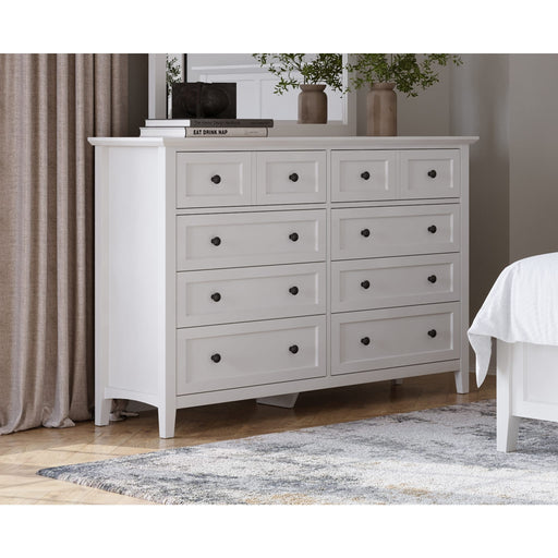 Modus Grace Eight Drawer Dresser in Snowfall White (2024)Main Image