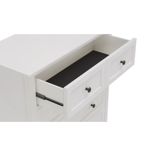 Modus Grace Five Drawer Chest in Snowfall White (2024)Image 1