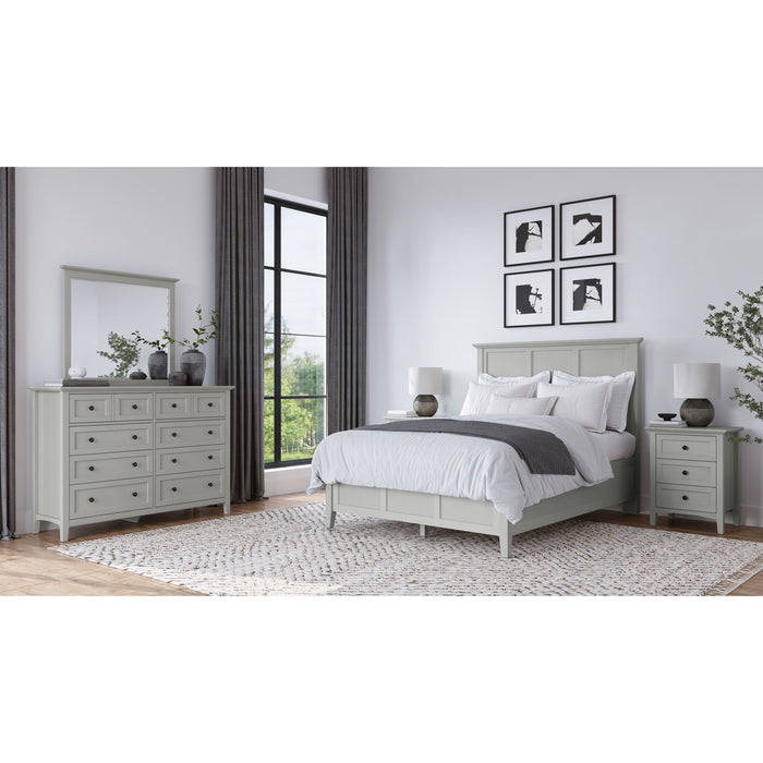 Modus Grace Three Drawer Nightstand in Elephant Grey Image 5