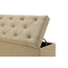 Modus Levi Tufted Storage Bench in Toast Linen Image 4