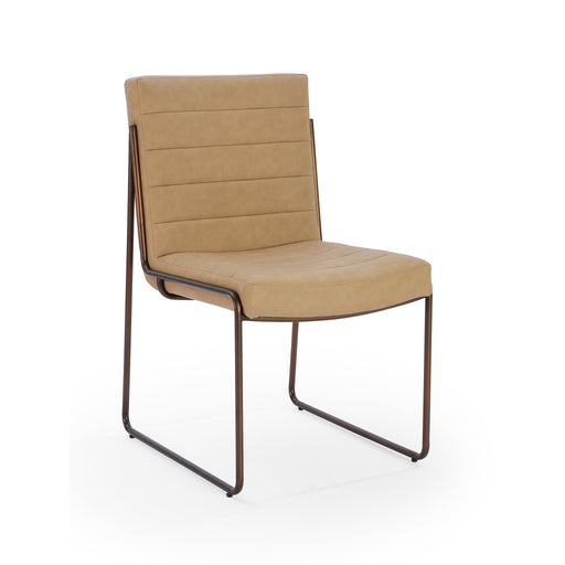 Modus Madison Metal Frame Dining Chair in Honey Synthetic LeatherMain Image