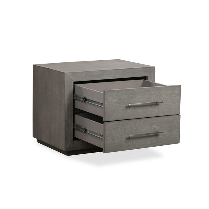 Modus Melbourne Two Drawer Nightstand with USB in Mineral Image 7