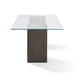 Modus Modesto Rectangular Glass Top Dining Table in French RoastImage 6