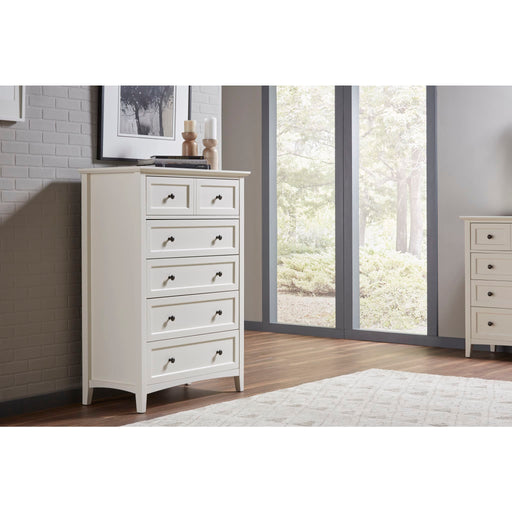 Modus Paragon Five Drawer Chest in White (2024)Main Image