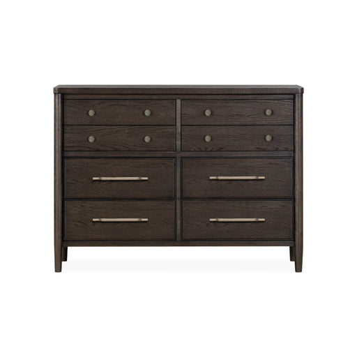 Modus Rockport Eight Drawer Oak Wood Dresser in Yin Main Image