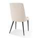 Modus Winston Upholstered Metal Leg Dining Chair in Cream and BlackImage 1