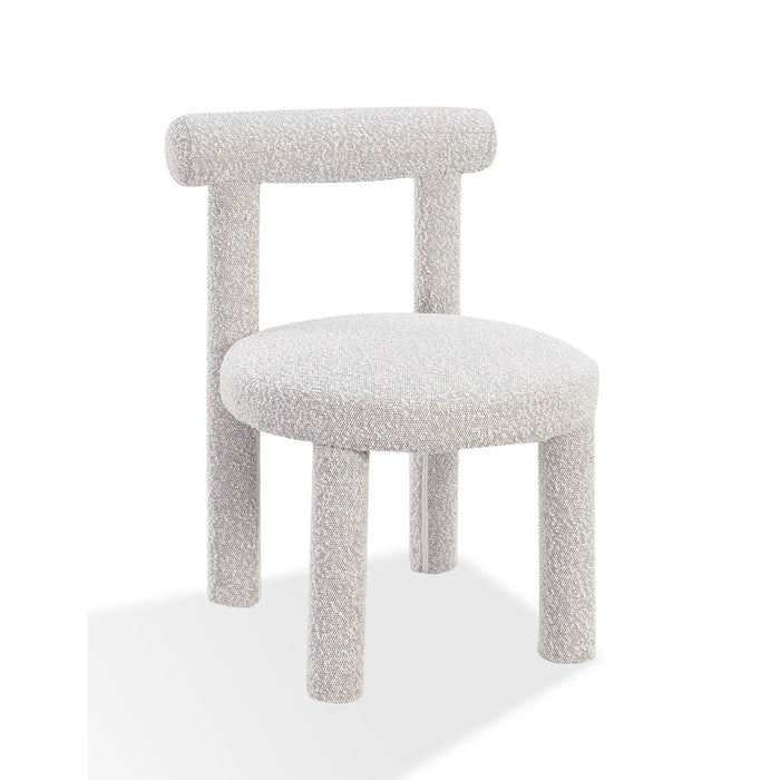 Modus Addison Modern Dining Chair in Cotton Ball Boucle Main Image