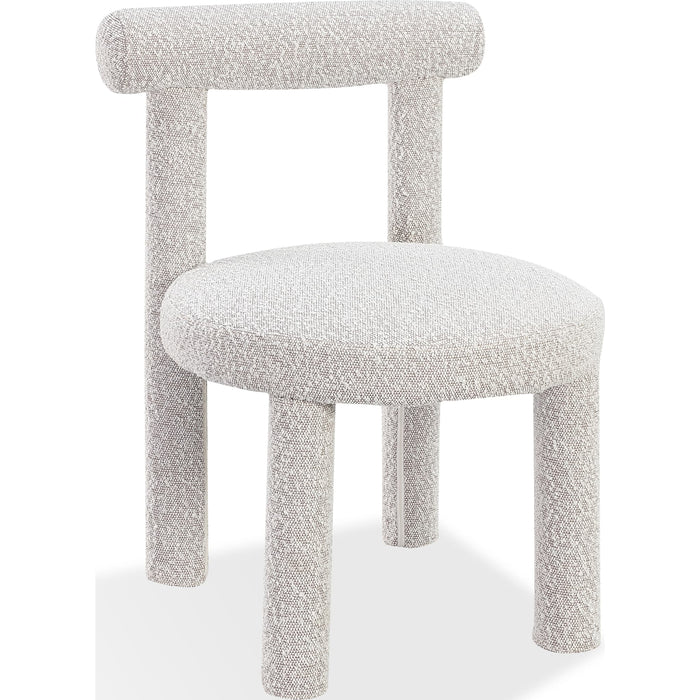 Modus Furniture Addison Modern Dining Chair in Cotton Ball Boucle 655450423505 PWNB63A Main Image