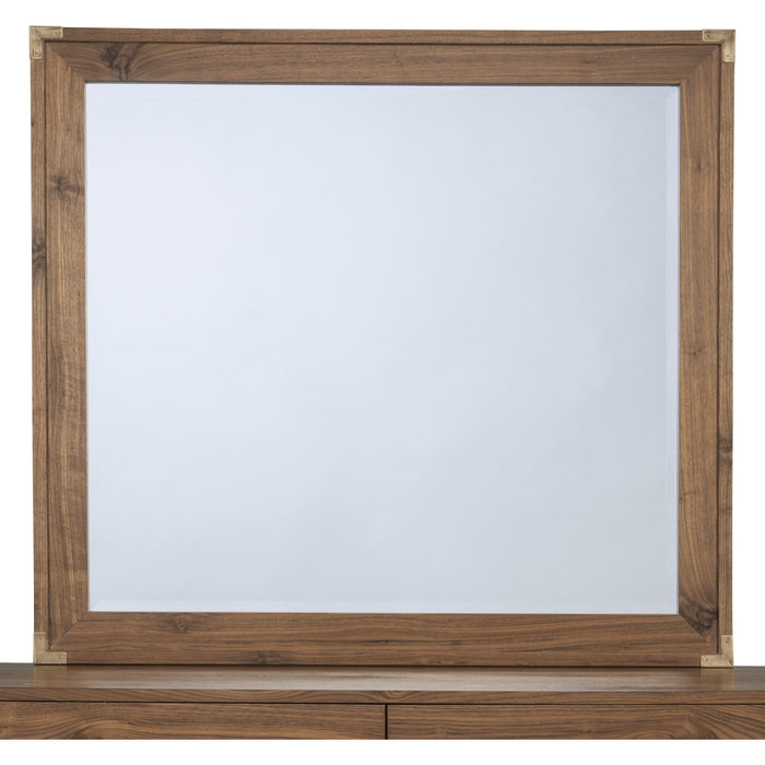 Modus Furniture Adler Beveled Glass Mirror in Natural Walnut 655450172489 8N1683 Image 3