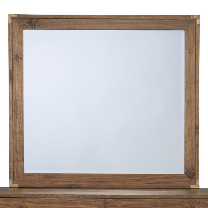 Modus Adler Beveled Glass Mirror in Natural Walnut Image 3