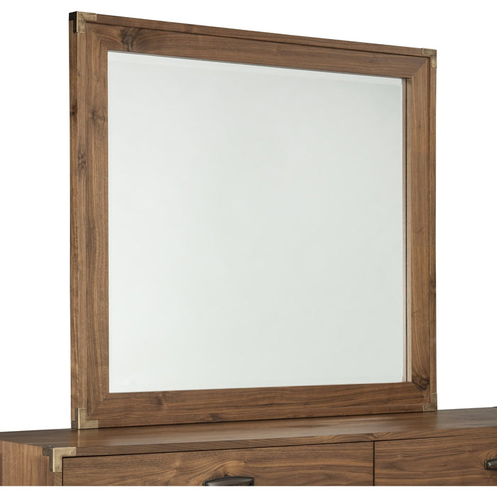 Modus Furniture Adler Beveled Glass Mirror in Natural Walnut 655450172489 8N1683 Image 4