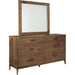Modus Furniture Adler Beveled Glass Mirror in Natural Walnut 655450172489 8N1683 Image 5