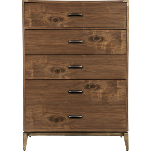 Modus Furniture Adler Five Drawer Chest in Natural Walnut (2024) 655450431432 8N1684A Image 3