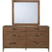 Modus Furniture Adler Six Drawer Dresser in Natural Walnut (2024) 655450431425 8N1682A Image 5