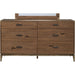 Modus Furniture Adler Six Drawer Dresser in Natural Walnut (2024) 655450431425 8N1682A Image 6
