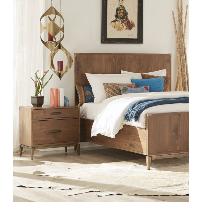 Modus Adler Two Drawer Nightstand in Natural Walnut Image 1