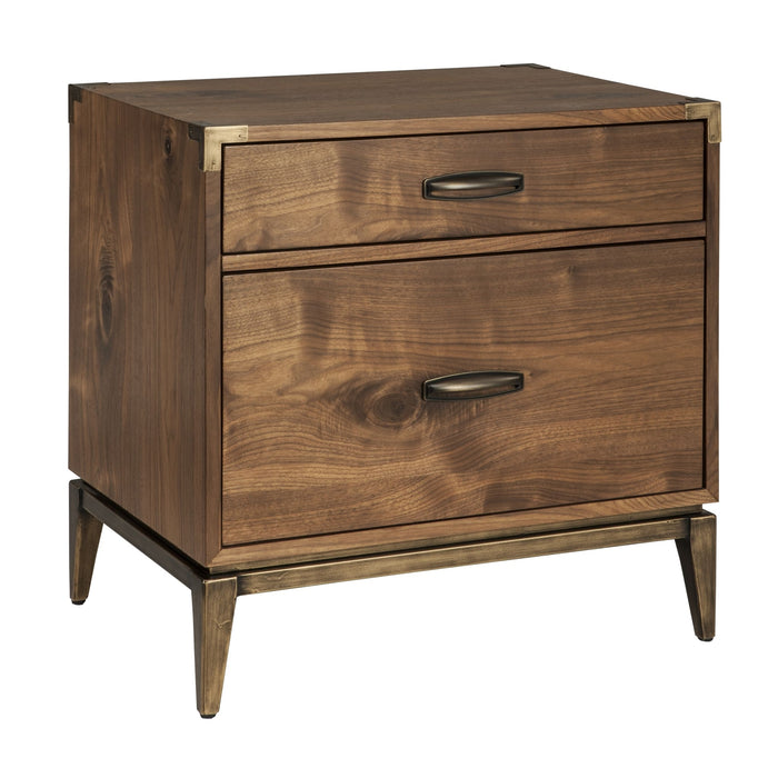 Modus Adler Two Drawer Nightstand in Natural Walnut Image 2