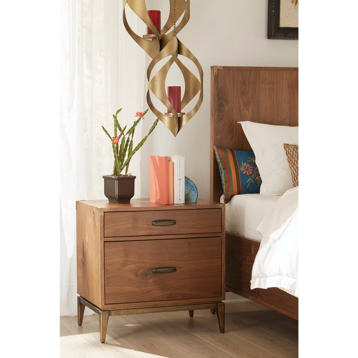 Modus Adler Two Drawer Nightstand in Natural WalnutMain Image