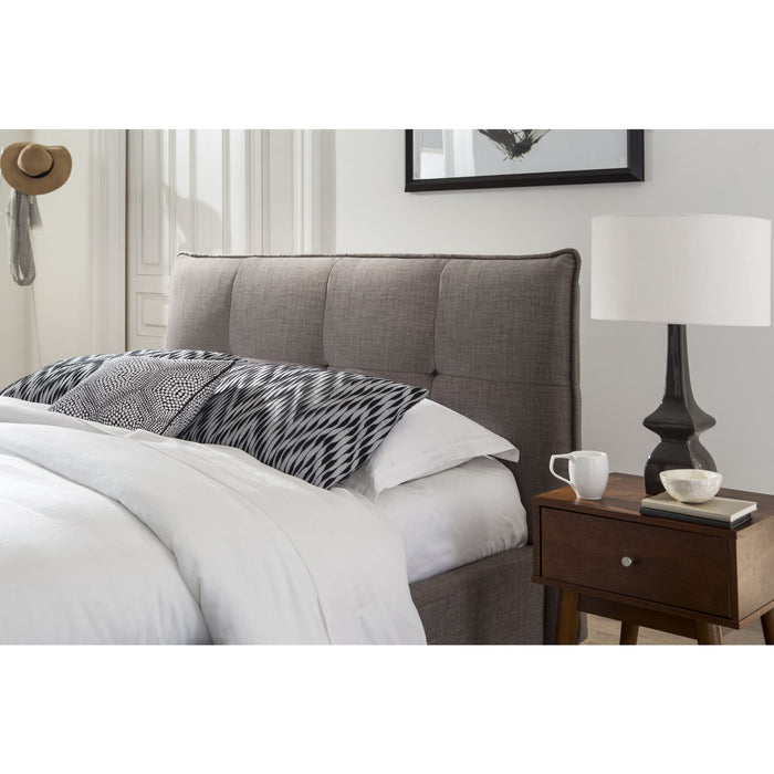 Modus Furniture Adona Upholstered Footboard Storage Bed in Dolphin Linen  3ZH3D 48 Image 2