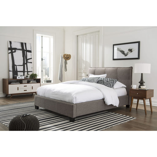 Modus Furniture Adona Upholstered Platform Bed in Dolphin Linen (2026)  XYH3G  Main Image