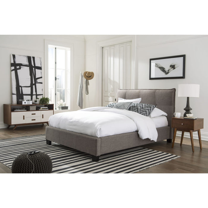 Modus Furniture Adona Upholstered Platform Bed in Dolphin Linen (2026)  XYH3G  Main Image