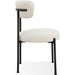 Modus Furniture Aere Boucle Upholstered Metal Leg Dining Chair in Ivory and Black 655450393334 MZEZ63 Image 4