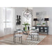 Modus Furniture Aere Glass, Wood and Metal Rectangular Dining Table in Natural Ash and Black 655450393303 MZEZ60 Image 1