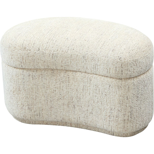 Modus Furniture Afra Fully Upholstered Storage Ottoman in Chinchilla 655450484575 UVZC88 Image 1