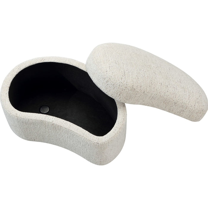Modus Furniture Afra Fully Upholstered Storage Ottoman in Chinchilla 655450484575 UVZC88 Image 4