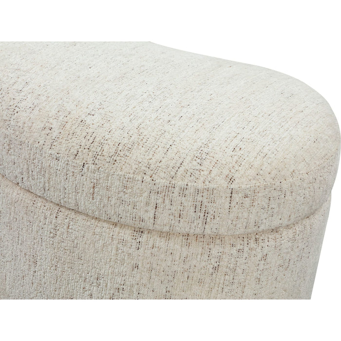 Modus Furniture Afra Fully Upholstered Storage Ottoman in Chinchilla 655450484575 UVZC88 Image 5