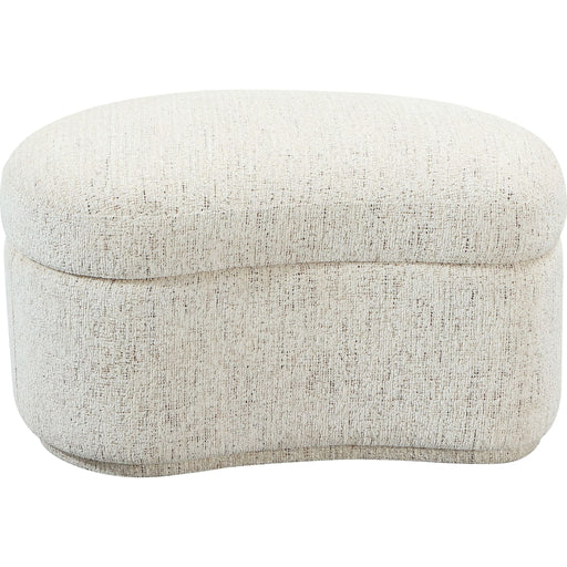 Modus Furniture Afra Fully Upholstered Storage Ottoman in Chinchilla 655450484575 UVZC88 Main Image