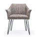 Modus Alabaster Hairpin Leg Arm Chair in Gray and Rustic BrownImage 2