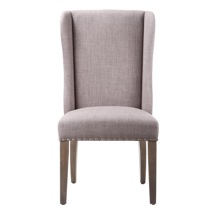 Modus Alex Uhpolstered Wingback Dining Chair in DolphinImage 2