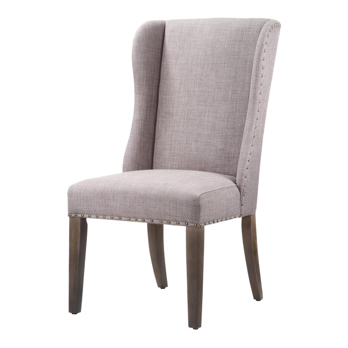 Modus Alex Uhpolstered Wingback Dining Chair in DolphinImage 3