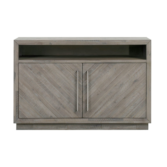 Modus Alexandra Solid Wood 54 inch Media Console in Rustic Latte Image 4