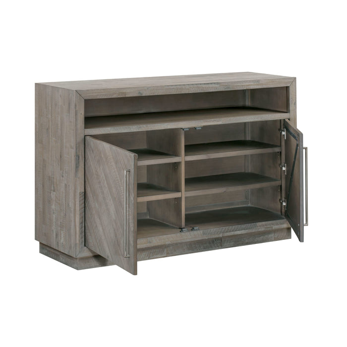 Modus Alexandra Solid Wood 54 inch Media Console in Rustic Latte Image 6