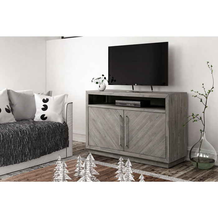 Modus Alexandra Solid Wood 54 inch Media Console in Rustic Latte Main Image