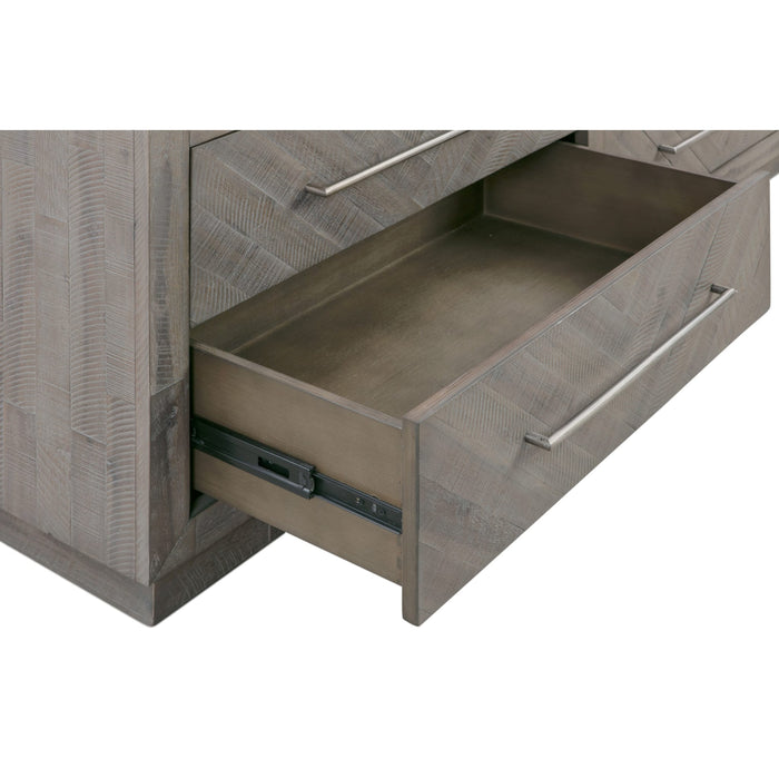 Modus Alexandra Solid Wood 64 inch Media Console in Rustic Latte Image 6