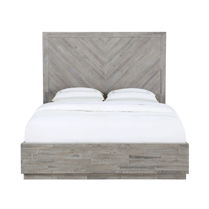 Modus Alexandra Solid Wood Platform Bed in Rustic Latte Image 3