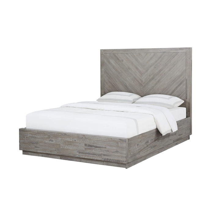 Modus Alexandra Solid Wood Platform Bed in Rustic Latte Image 2