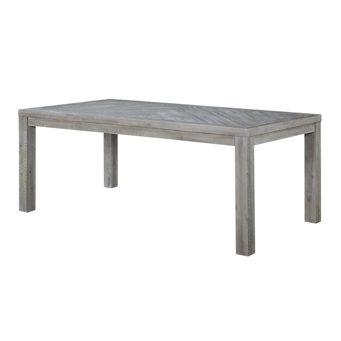 Modus Alexandra Solid Wood Rectangular Dining Table in Rustic LatteImage 2
