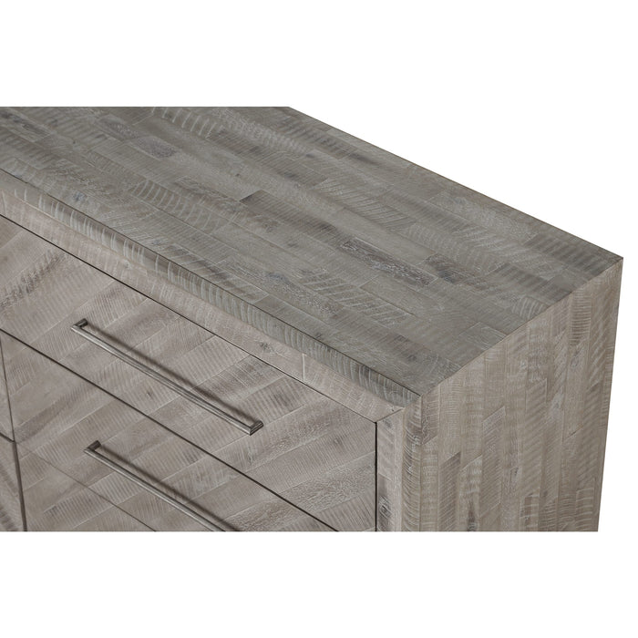 Modus Alexandra Solid Wood Six Drawer Dresser in Rustic Latte (2024)Image 6