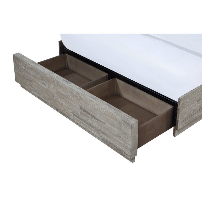 Modus Alexandra Solid Wood Storage Bed in Rustic Latte Image 6